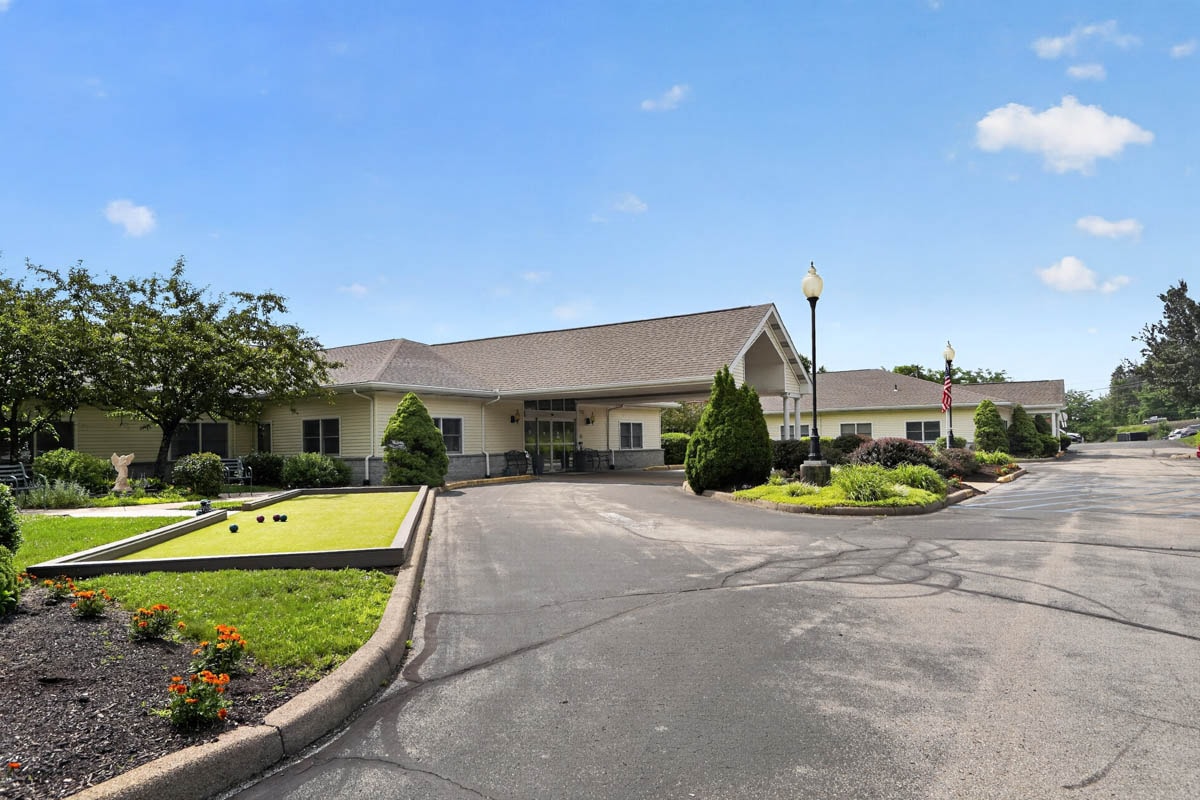 Bocce court at Golden Heights Personal Care Home