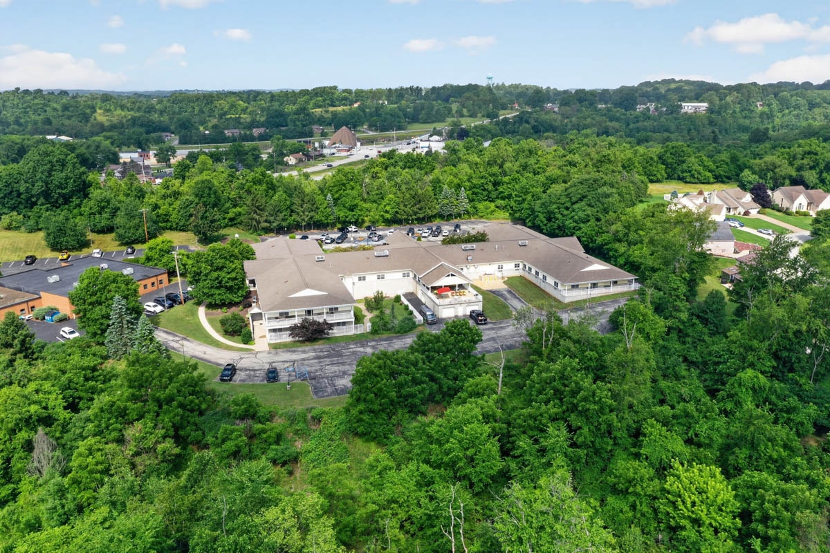 Aerial view of Golden Heights residential complex