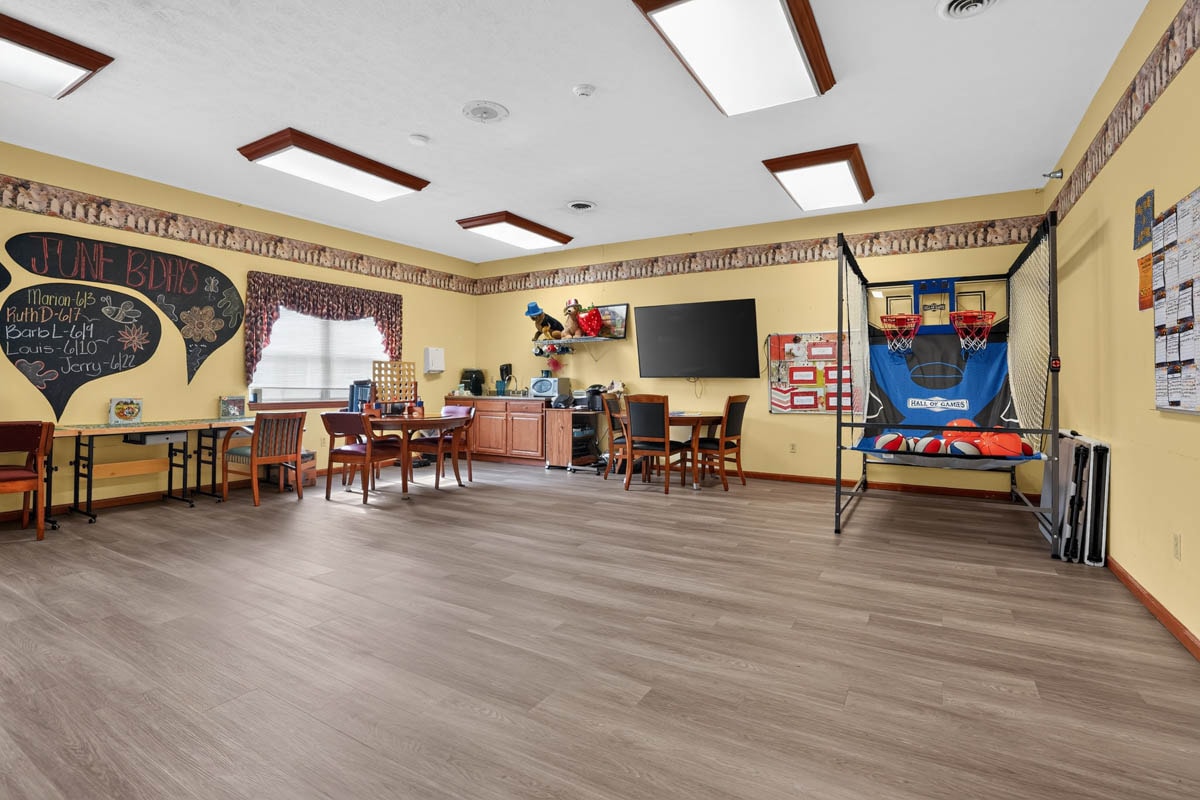 Recreation room at Golden Heights